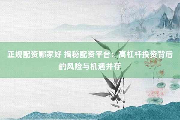正规配资哪家好 揭秘配资平台：高杠杆投资背后的风险与机遇并存