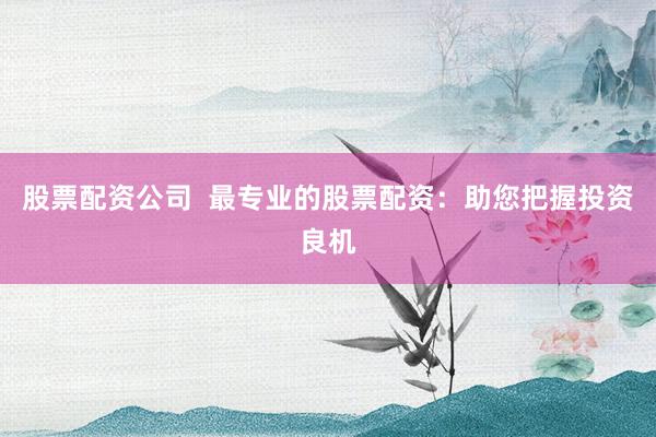 股票配资公司  最专业的股票配资：助您把握投资良机