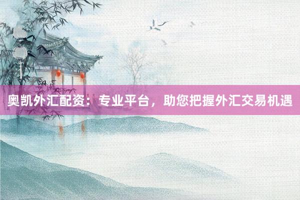 奥凯外汇配资：专业平台，助您把握外汇交易机遇